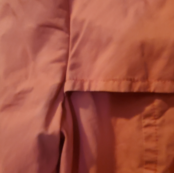 🔆 Pink Banana Republic femine pea/ladies trench style jacket damaged - Picture 7 of 16